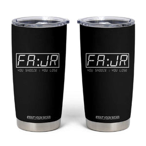 Fajr Time Muslim Tumbler Cup Ramadan Mubarak Kareem TS02 Black Print Your Wear