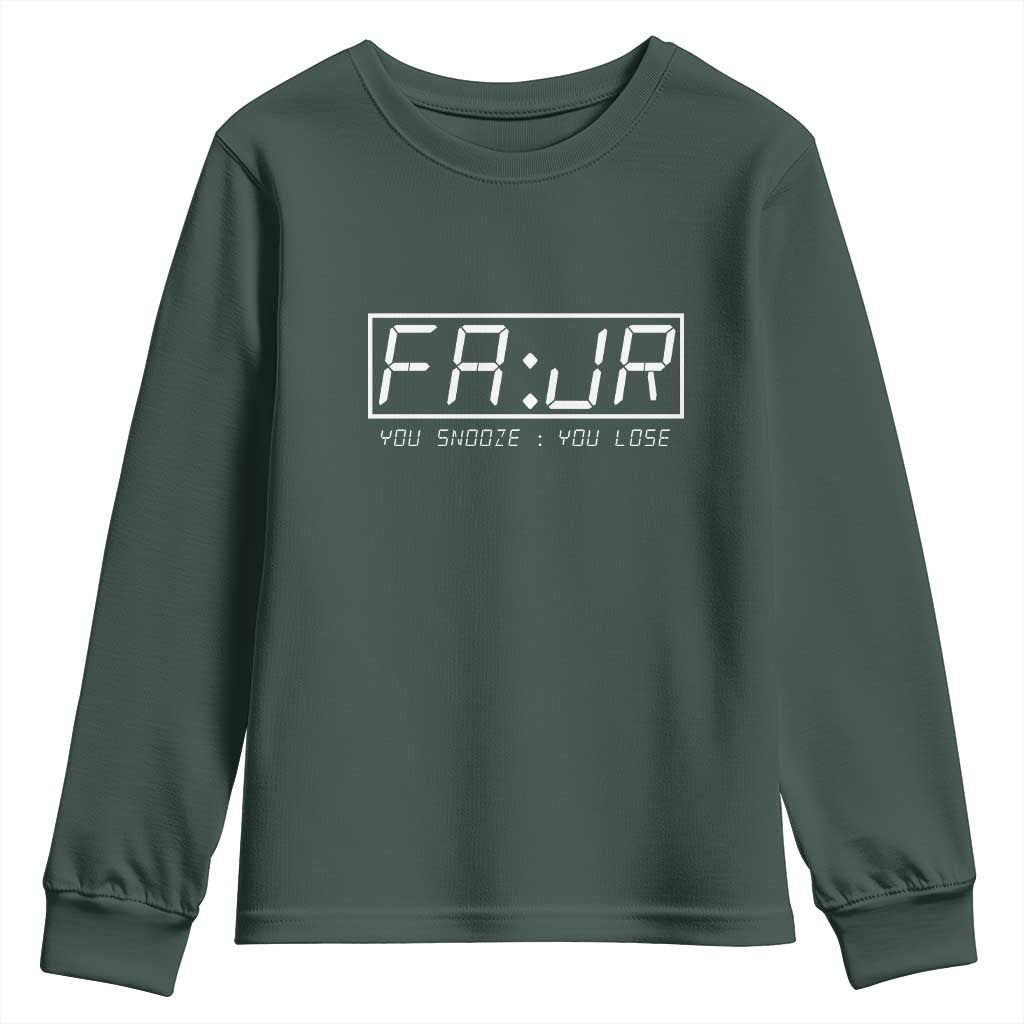 Fajr Time Muslim Youth Sweatshirt Ramadan Mubarak Kareem TS02 Dark Forest Green Print Your Wear