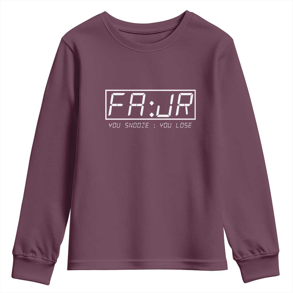Fajr Time Muslim Youth Sweatshirt Ramadan Mubarak Kareem TS02 Maroon Print Your Wear