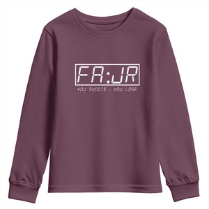 Fajr Time Muslim Youth Sweatshirt Ramadan Mubarak Kareem TS02 Maroon Print Your Wear