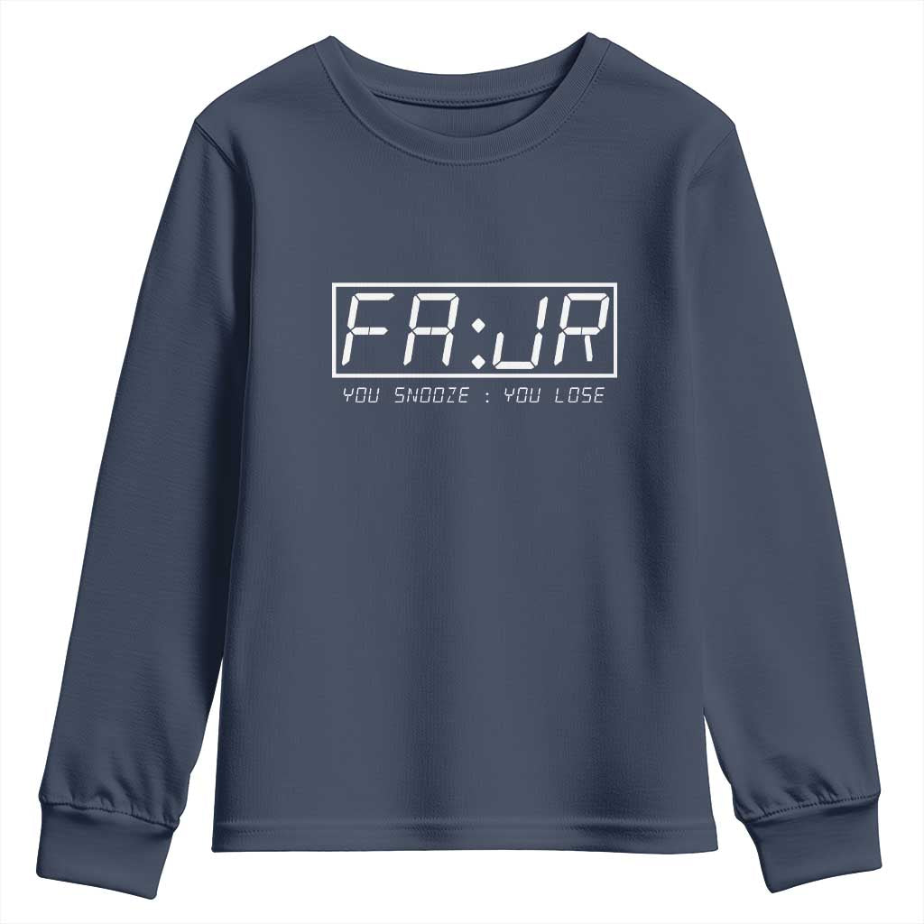 Fajr Time Muslim Youth Sweatshirt Ramadan Mubarak Kareem TS02 Navy Print Your Wear