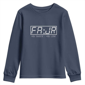Fajr Time Muslim Youth Sweatshirt Ramadan Mubarak Kareem TS02 Navy Print Your Wear