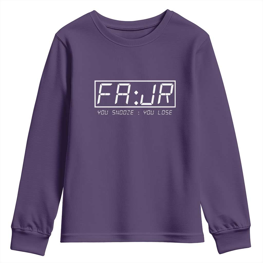 Fajr Time Muslim Youth Sweatshirt Ramadan Mubarak Kareem TS02 Purple Print Your Wear