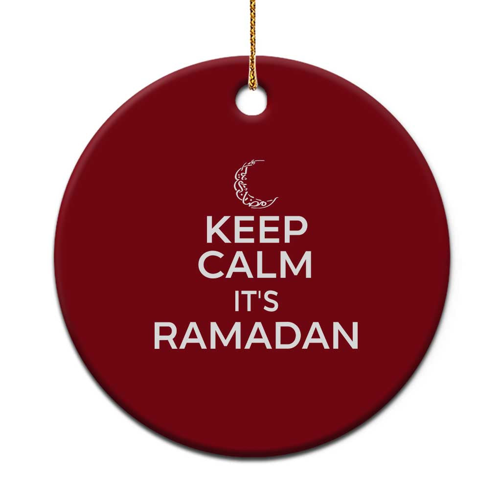 Keep Calm It's Ramadan Ceramic Ornament Kareem Eid Mubarek Islamic Muslims TS02 1pc Red Print Your Wear