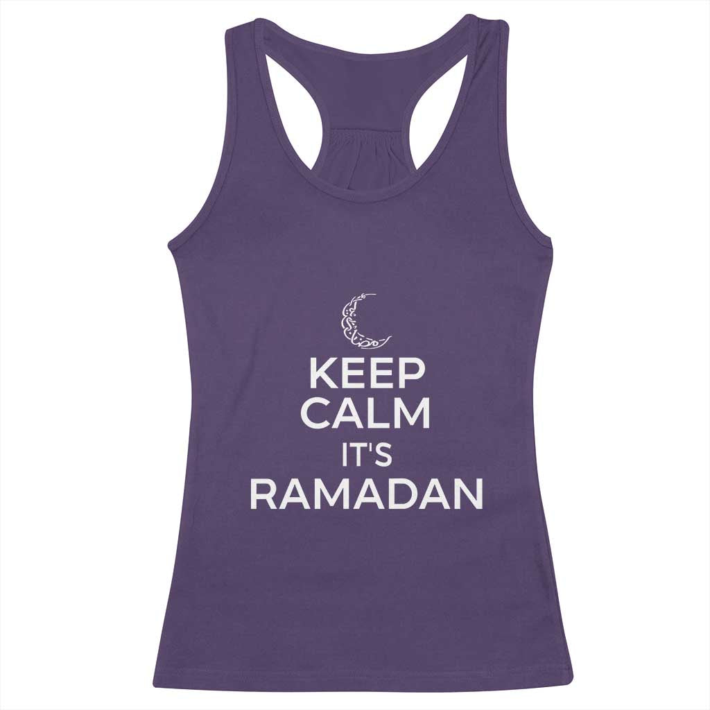 Keep Calm It's Ramadan Racerback Tank Top Kareem Eid Mubarek Islamic Muslims TS02 Purple Print Your Wear