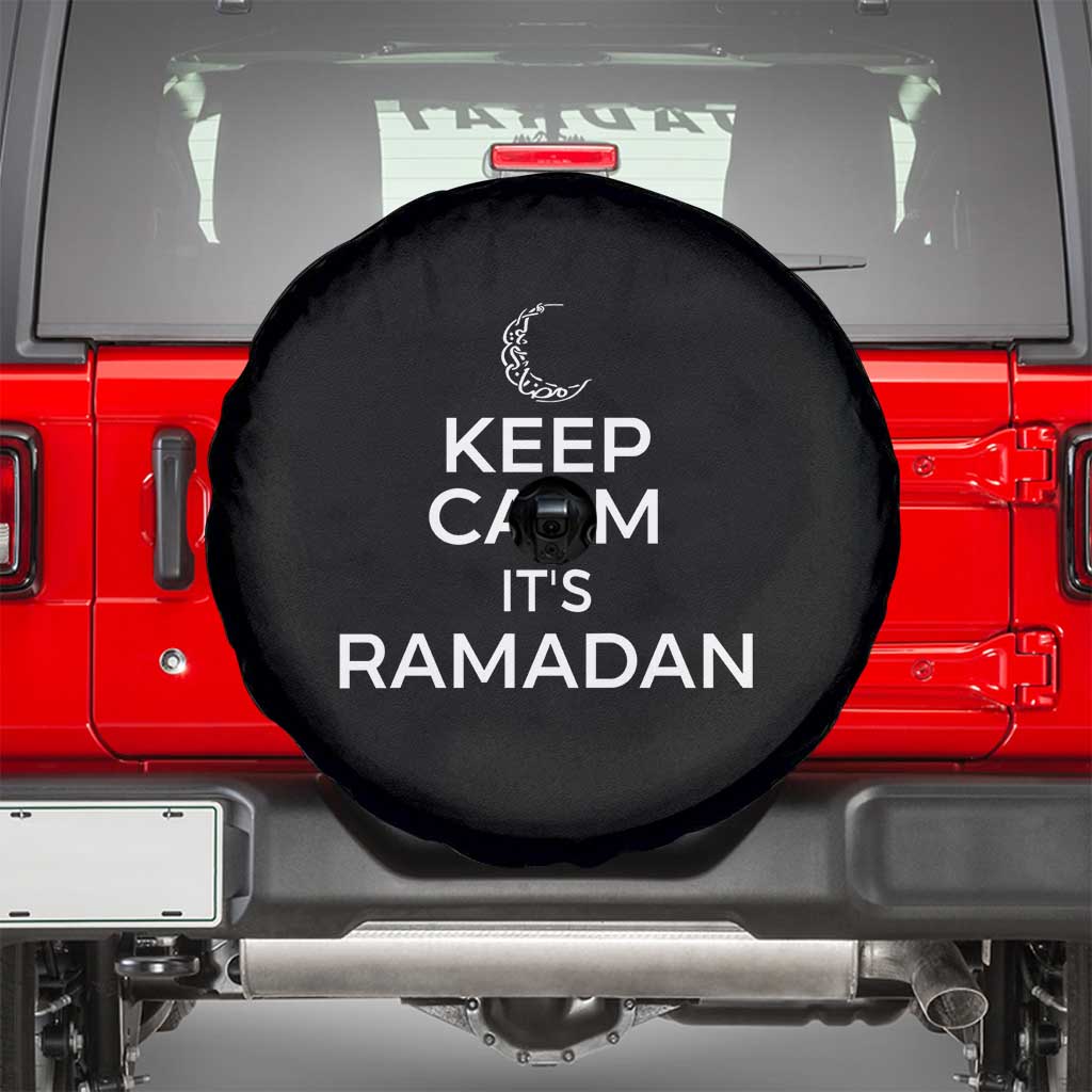 Keep Calm It's Ramadan Spare Tire Cover Kareem Eid Mubarek Islamic Muslims TS02 Black Print Your Wear