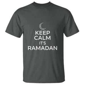 Keep Calm It's Ramadan T Shirt Kareem Eid Mubarek Islamic Muslims TS02 Dark Heather Print Your Wear