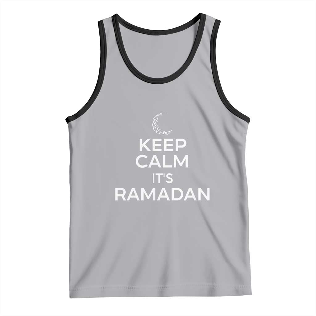 Keep Calm It's Ramadan Tank Top Kareem Eid Mubarek Islamic Muslims TS02 Athletic Heather Black Print Your Wear