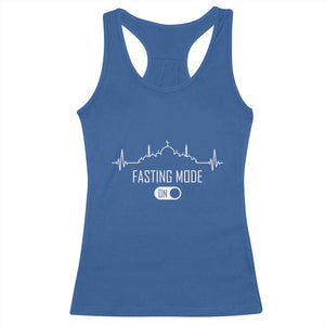 Happy Ramadan Islamic Racerback Tank Top Fasting Mode Is On Muslim TS02 Royal Blue Print Your Wear