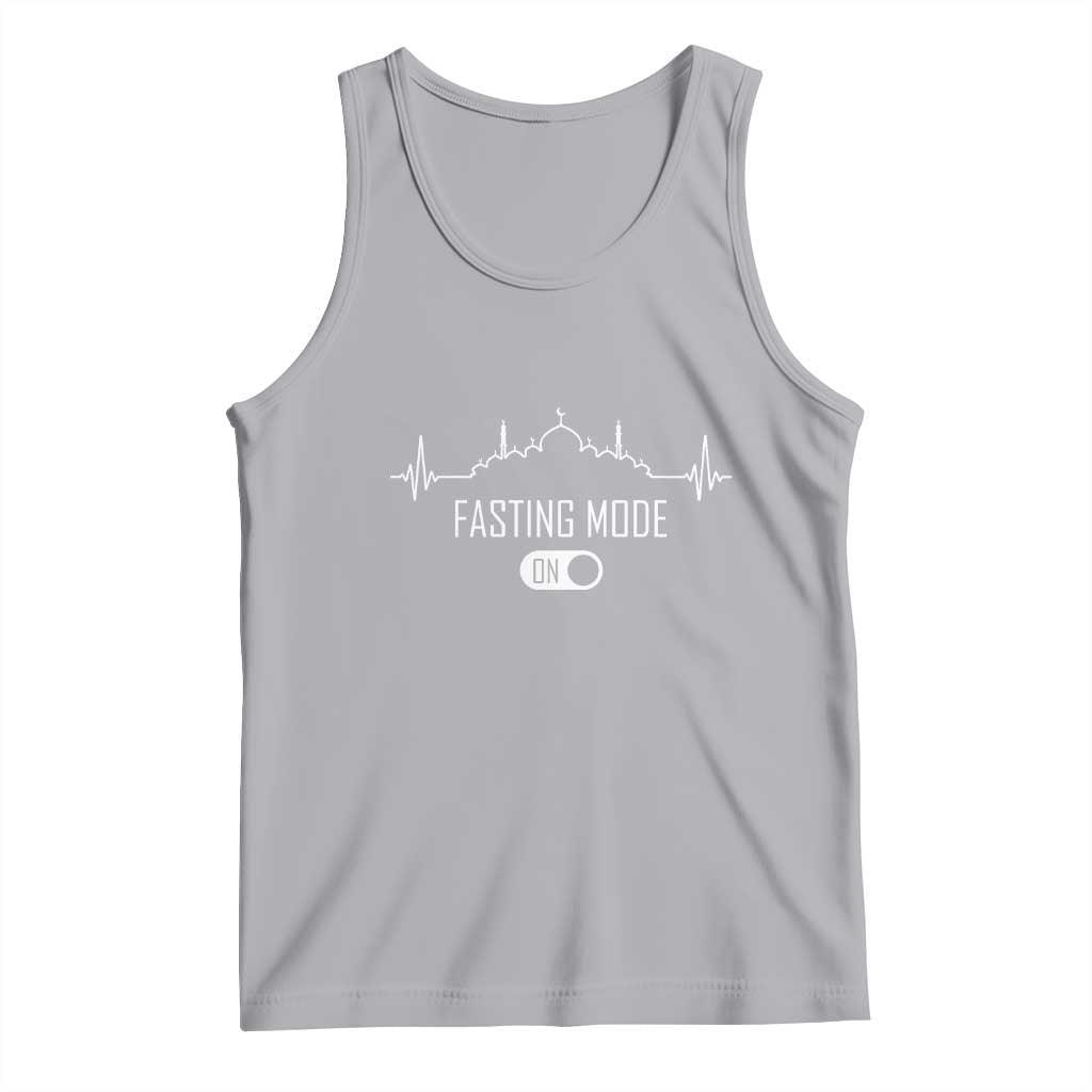Happy Ramadan Islamic Tank Top Fasting Mode Is On Muslim TS02 Athletic Heather Print Your Wear