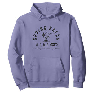 Spring Vacation Break 2025 Hoodie Mode On Party Ready Beach Vibes TS02 Violet Print Your Wear