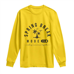 Spring Vacation Break 2025 Long Sleeve Shirt Mode On Party Ready Beach Vibes TS02 Daisy Print Your Wear