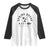 Spring Vacation Break 2025 Raglan Shirt Mode On Party Ready Beach Vibes TS02 White Black Print Your Wear