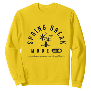 Spring Vacation Break 2025 Sweatshirt Mode On Party Ready Beach Vibes TS02 Daisy Print Your Wear