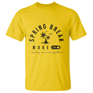 Spring Vacation Break 2025 T Shirt Mode On Party Ready Beach Vibes TS02 Daisy Print Your Wear