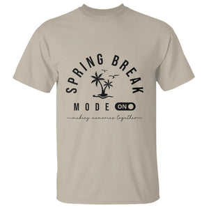 Spring Vacation Break 2025 T Shirt Mode On Party Ready Beach Vibes TS02 Sand Print Your Wear