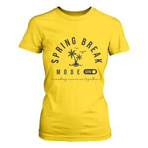 Spring Vacation Break 2025 T Shirt For Women Mode On Party Ready Beach Vibes TS02 Daisy Print Your Wear