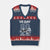 VE Day 80th Anniversary V-Neck Knit Sweater Vest 2025 Celebration WWII Remembrance Retro TS02 Navy Red Print Your Wear