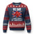 VE Day 80th Anniversary Ugly Christmas Sweater 2025 Celebration Union Flag Poppies WWII Remembrance TS02 Navy Red Print Your Wear