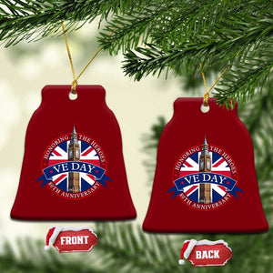 VE Day 80th Anniversary Ceramic Ornament WWII Remembrance 2025 Celebrations London TS02 Print Your Wear