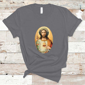 Funny Fishing T Shirt Funny Jesus Gone Fishing Jesus Relaxing Funny Fishing Gifts For Men Women Fisherman TS02 Charcoal Print Your Wear