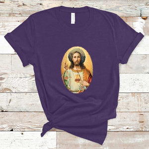 Funny Fishing T Shirt Funny Jesus Gone Fishing Jesus Relaxing Funny Fishing Gifts For Men Women Fisherman TS02 Purple Print Your Wear