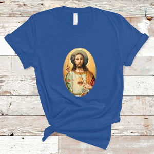 Funny Fishing T Shirt Funny Jesus Gone Fishing Jesus Relaxing Funny Fishing Gifts For Men Women Fisherman TS02 Royal Blue Print Your Wear