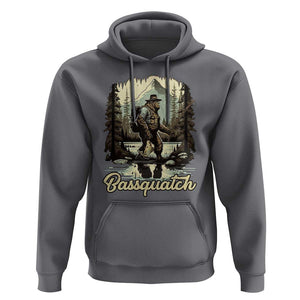 Funny Fishing Hoodie Bigfoot Fishing Outdoor Bigfoot Team Sasquatch Hunting Fishing Gifts For Men Women Fisherman TS02 Charcoal Print Your Wear