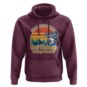 Funny Fishing Hoodie Education Is Important But Fishing Is Importanter Boat Fishing Fishing Hobbies Funny Fishing Gifts For Men Fisherman TS02 Maroon Print Your Wear