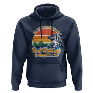 Funny Fishing Hoodie Education Is Important But Fishing Is Importanter Boat Fishing Fishing Hobbies Funny Fishing Gifts For Men Fisherman TS02 Navy Print Your Wear
