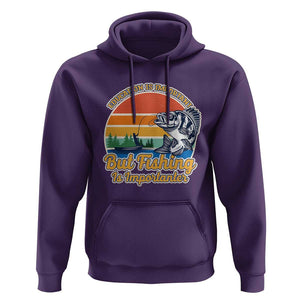 Funny Fishing Hoodie Education Is Important But Fishing Is Importanter Boat Fishing Fishing Hobbies Funny Fishing Gifts For Men Fisherman TS02 Purple Print Your Wear