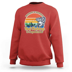 Funny Fishing Sweatshirt Education Is Important But Fishing Is Importanter Boat Fishing Fishing Hobbies Funny Fishing Gifts For Men Fisherman TS02 Red Print Your Wear