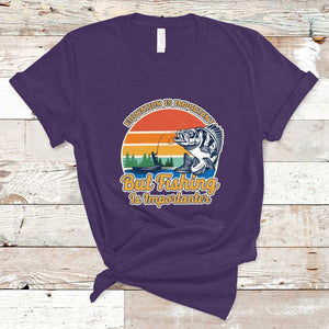 Funny Fishing T Shirt Education Is Important But Fishing Is Importanter Boat Fishing Fishing Hobbies Funny Fishing Gifts For Men Fisherman TS02 Purple Print Your Wear
