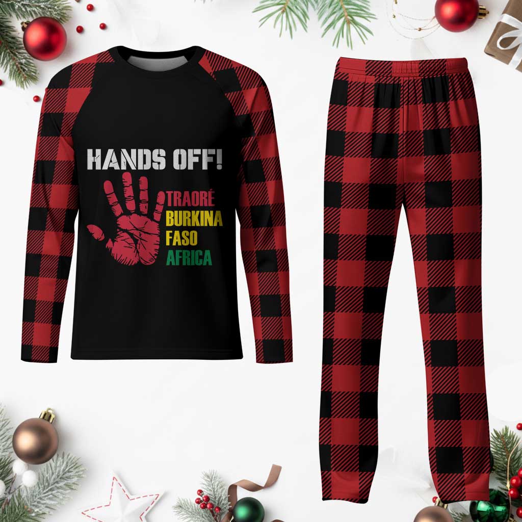 Hands Off Traoré Burkina Faso Africa Plaid Pajama Set TS02 Buffalo Plaid Print Your Wear