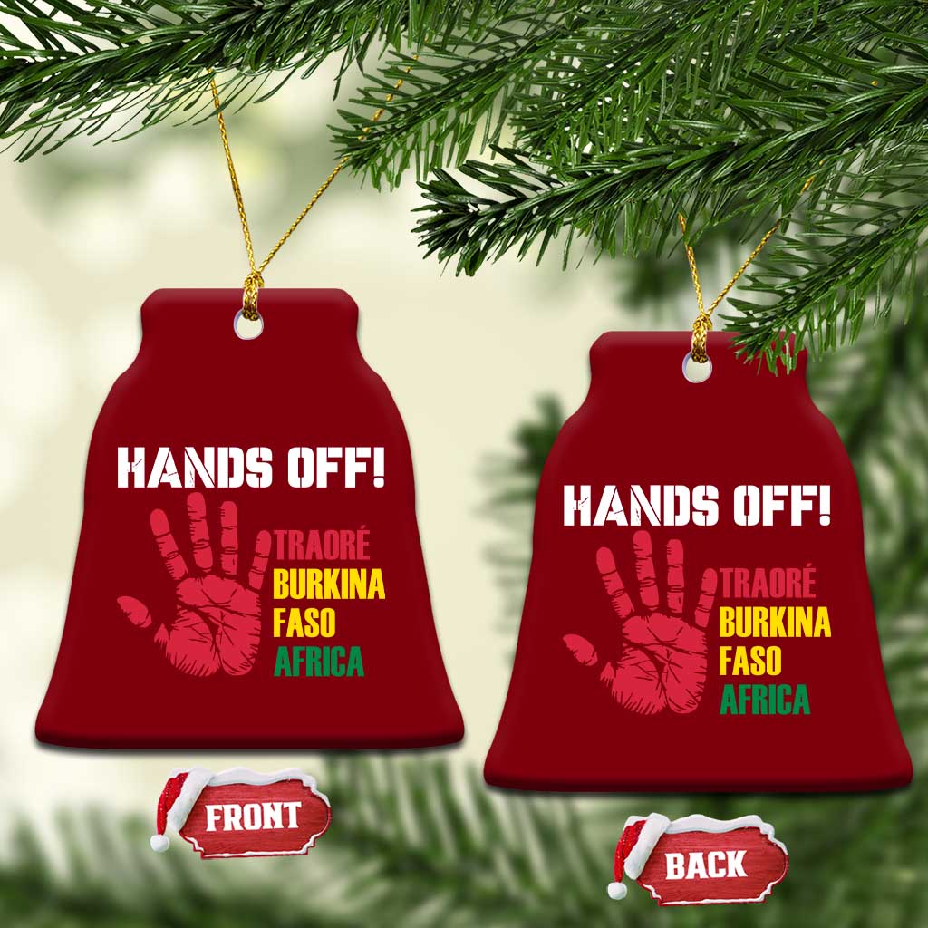 Hands Off Traoré Burkina Faso Africa Ceramic Ornament TS02 Print Your Wear