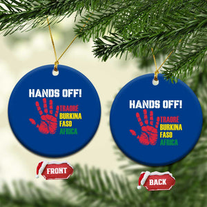 Hands Off Traoré Burkina Faso Africa Ceramic Ornament TS02 1pc Blue Print Your Wear
