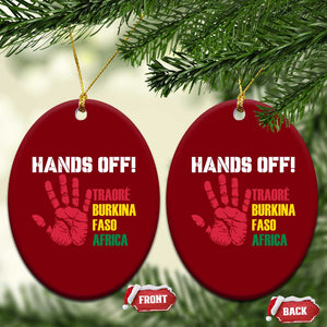 Hands Off Traoré Burkina Faso Africa Ceramic Ornament TS02 Print Your Wear