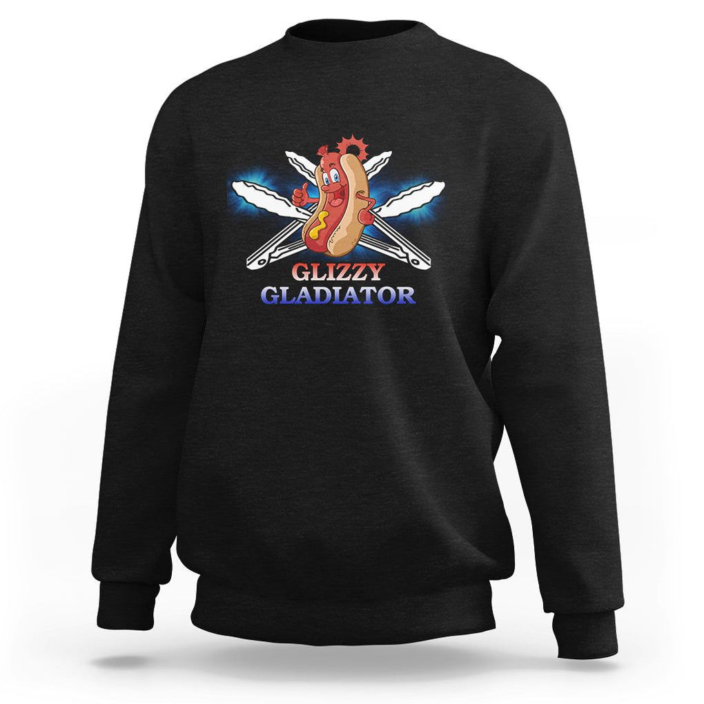 Hot Dog Lover Sweatshirt Glizzy Gladiator TS02 Black Printyourwear