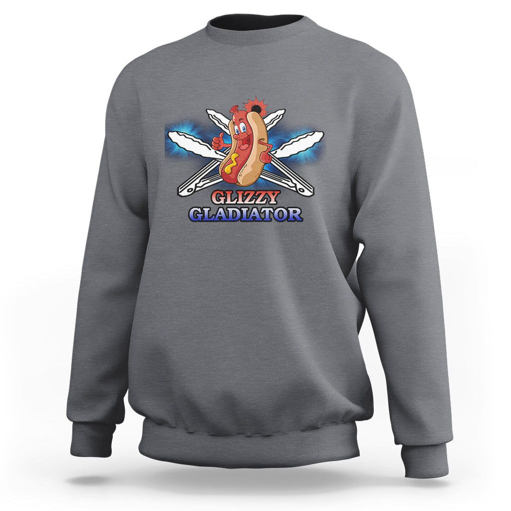 Hot Dog Lover Sweatshirt Glizzy Gladiator TS02 Charcoal Printyourwear