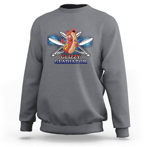 Hot Dog Lover Sweatshirt Glizzy Gladiator TS02 Charcoal Printyourwear