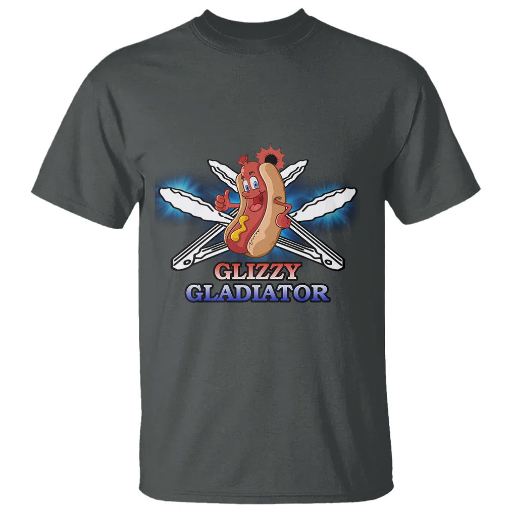 Hot Dog Lover T Shirt Glizzy Gladiator TS02 Dark Heather Printyourwear
