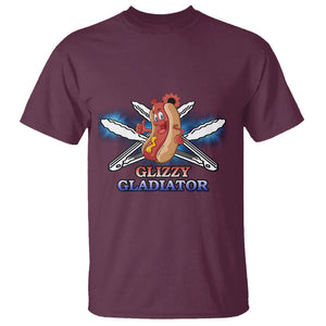 Hot Dog Lover T Shirt Glizzy Gladiator TS02 Maroon Printyourwear