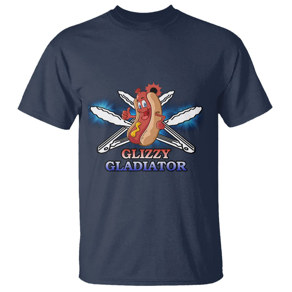 Hot Dog Lover T Shirt Glizzy Gladiator TS02 Navy Printyourwear
