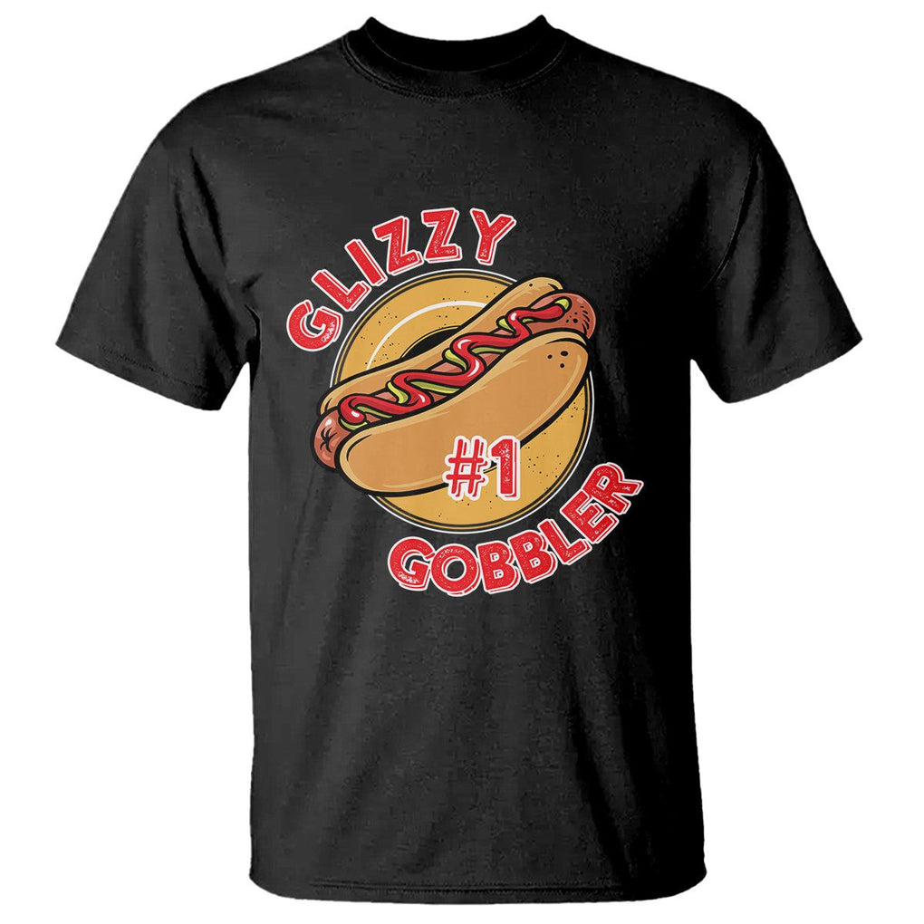 Hot Dog Lover T Shirt Glizzy #1 Gobbler - PrintYourWear Size: S Color: Black