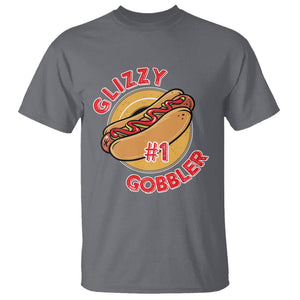 Hot Dog Lover T Shirt Glizzy #1 Gobbler - PrintYourWear Size: S Color: Charcoal
