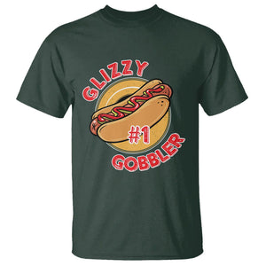 Hot Dog Lover T Shirt Glizzy #1 Gobbler - PrintYourWear Size: S Color: Dark Forest Green