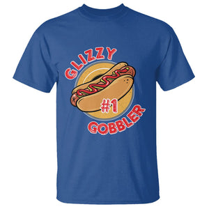 Hot Dog Lover T Shirt Glizzy #1 Gobbler - PrintYourWear Size: S Color: Royal Blue
