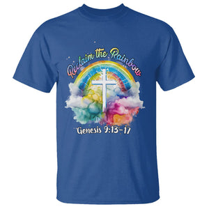 God's Promise T Shirt Reclaim The Rainbow Genesis 9:13-17 TS02 Royal Blue Printyourwear