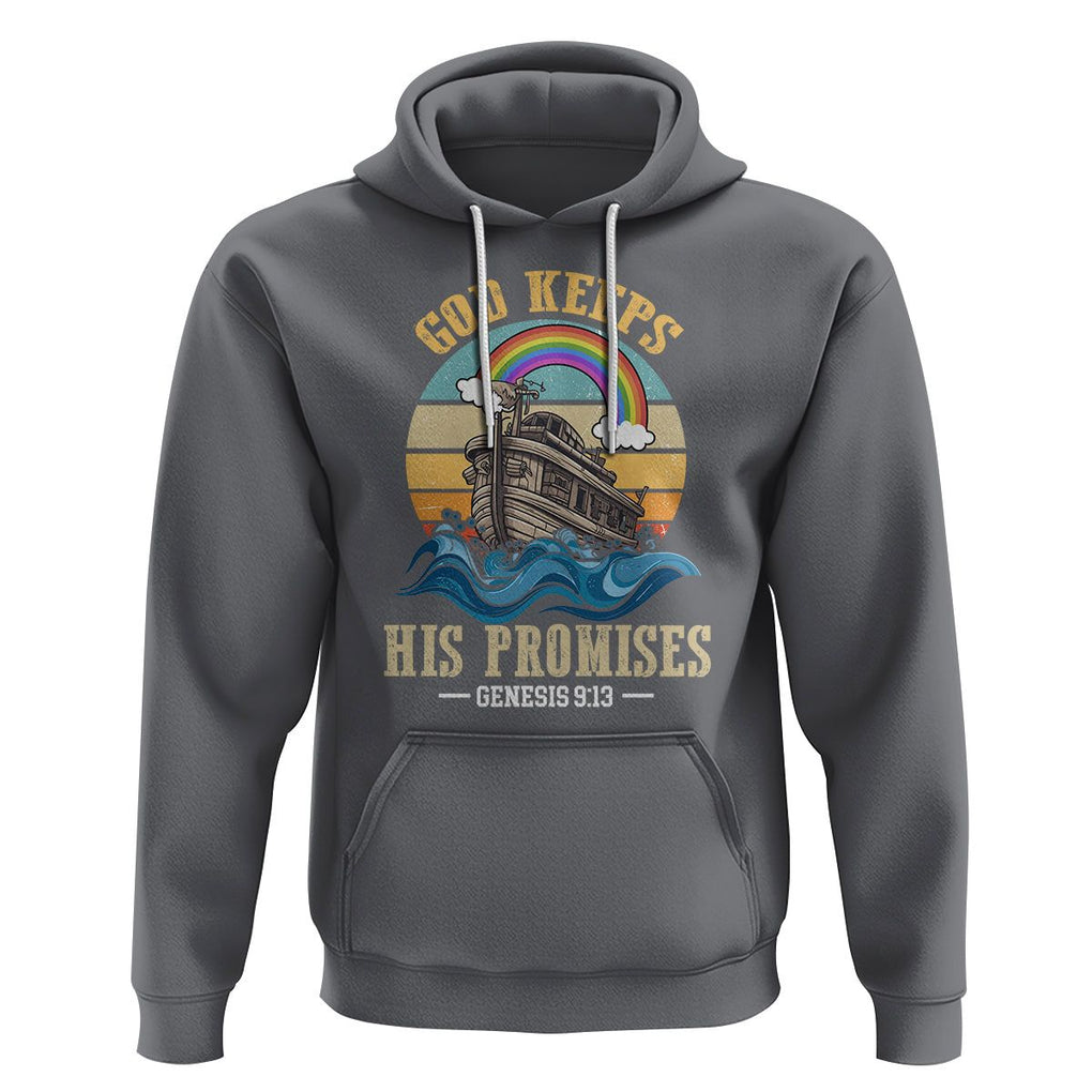 God's Promise Hoodie God Keeps His Promises Genesis 9:13 TS02 Charcoal Printyourwear