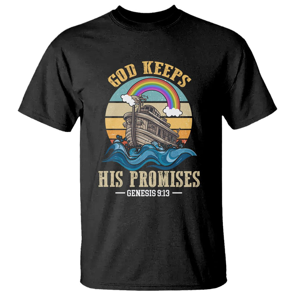 God's Promise T Shirt God Keeps His Promises Genesis 9:13 TS02 Black Printyourwear
